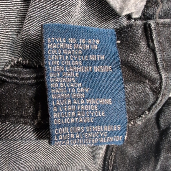 London Special Edition Women's Jeans sz 5 Black Flap Pockets Stretch Skinny VGC - Picture 9 of 9